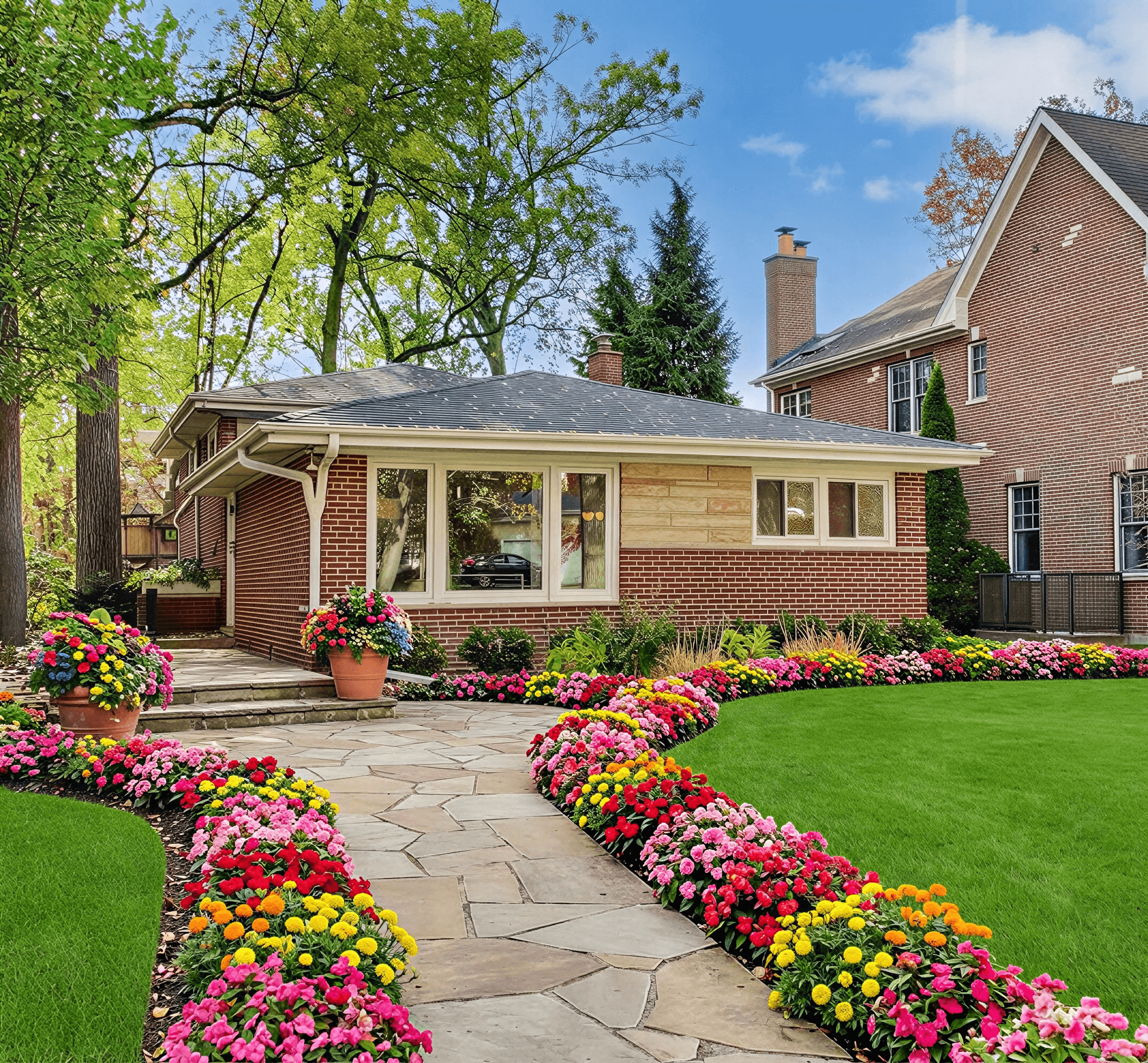 Modern front yard design