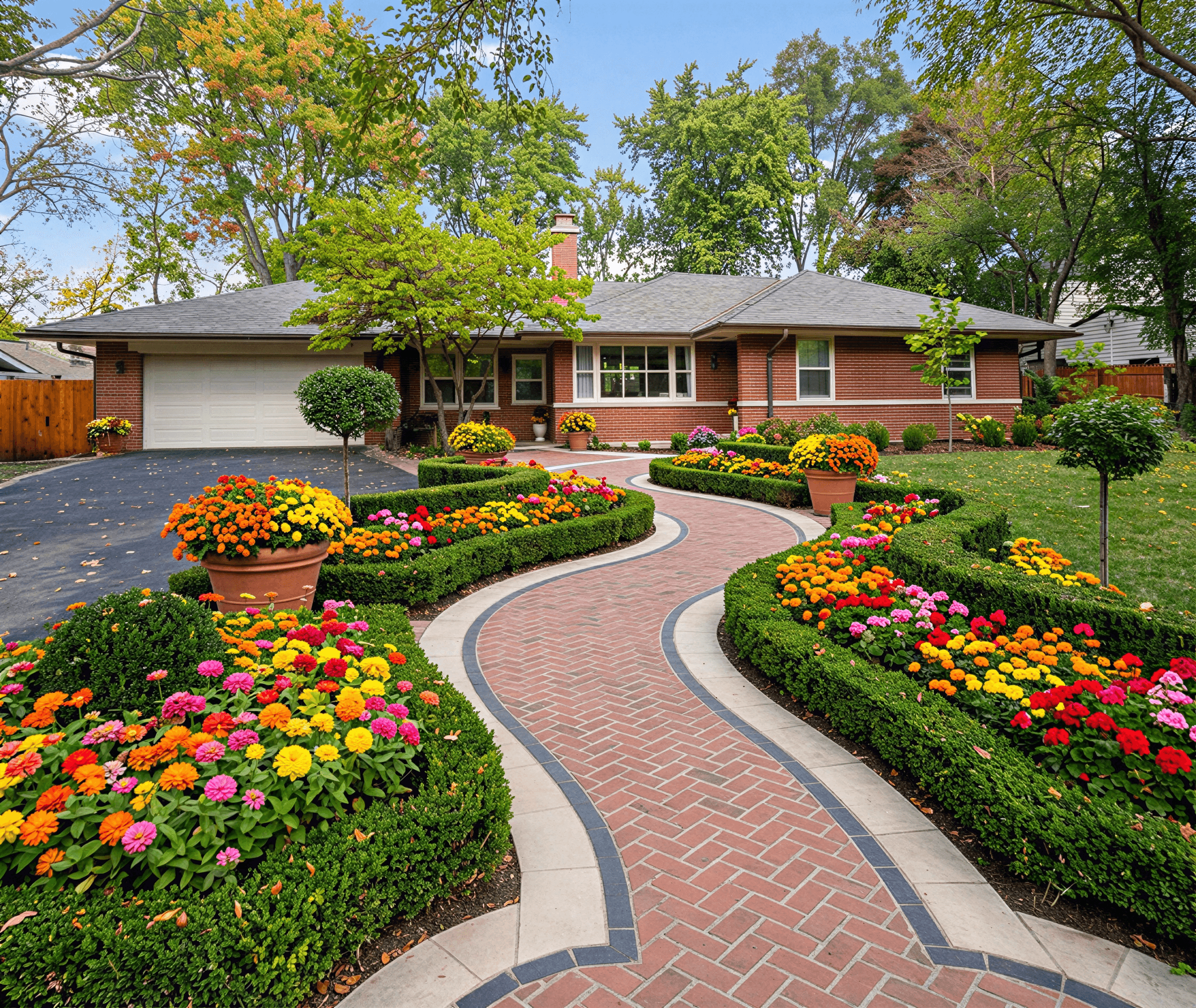 Budget friendly front yard