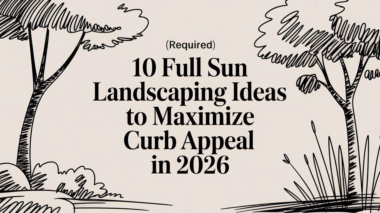 10 Full Sun Landscaping Ideas to Maximize Curb Appeal in 2026