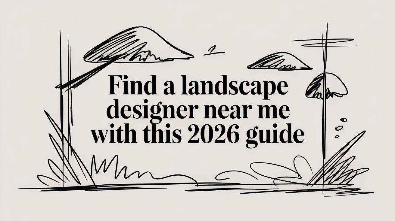 Find a Landscape Designer Near Me With This 2026 Guide