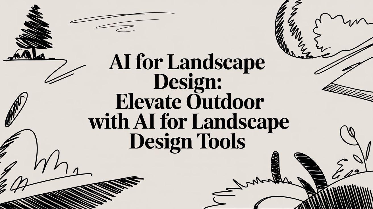 Ai for Landscape Design: Elevate Outdoor with ai for landscape design Tools