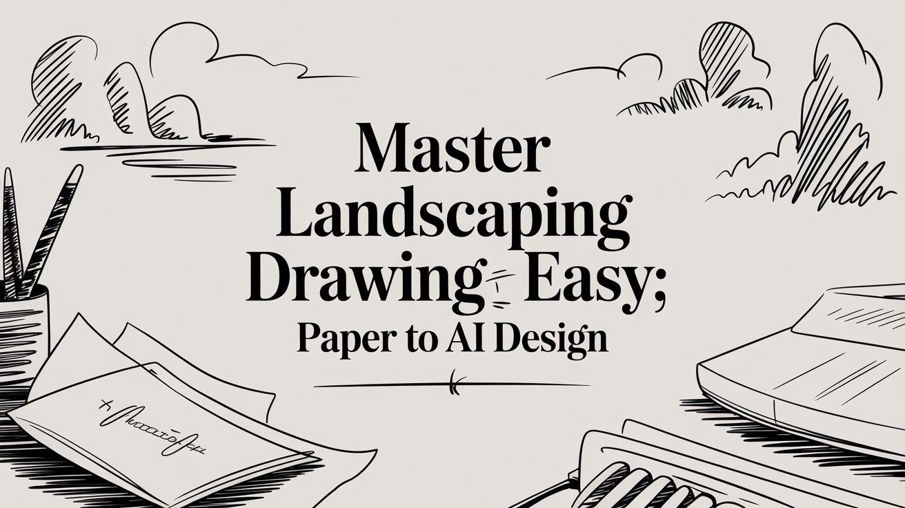 Master Landscaping Drawings Easy: Paper to AI Design